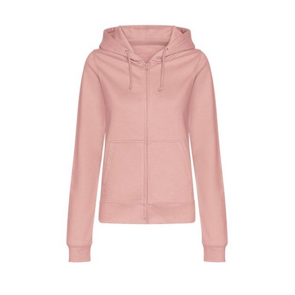 Awdis Womens/Ladies College Hoodie / Dusty Pink